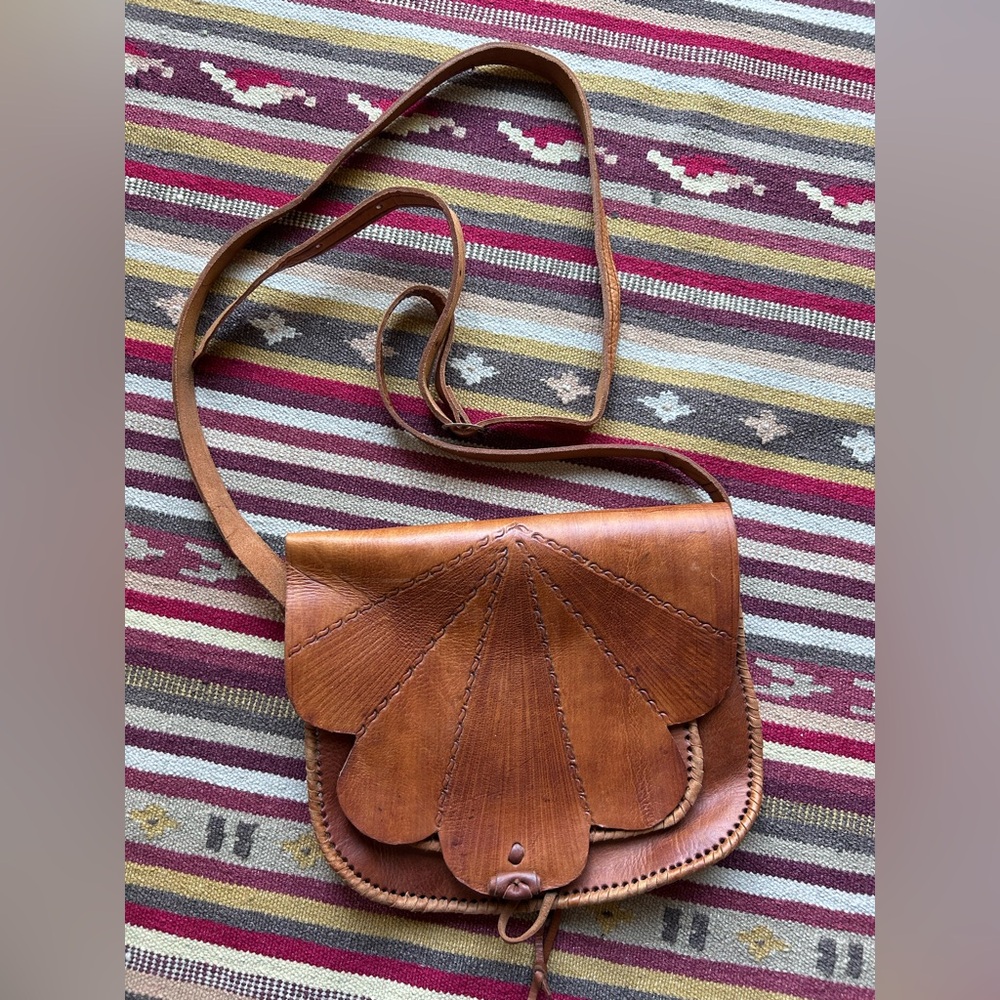 Brown Leather Crossbody Bag